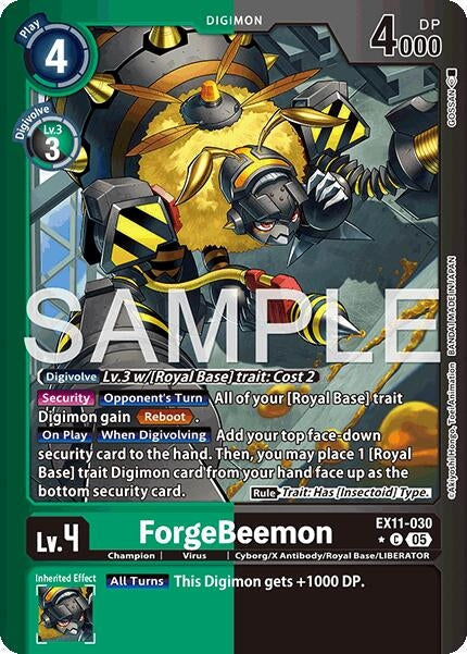 Image for ForgeBeemon (Limited Foil) (EX11-030 C) - Digimon Card Game