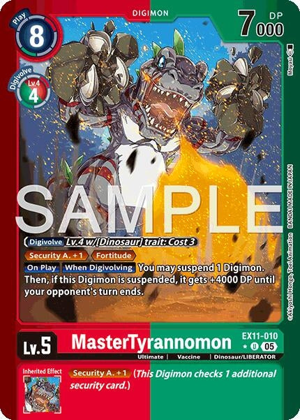 Image for MasterTyrannomon (Limited Foil) (EX11-010 U) - Digimon Card Game