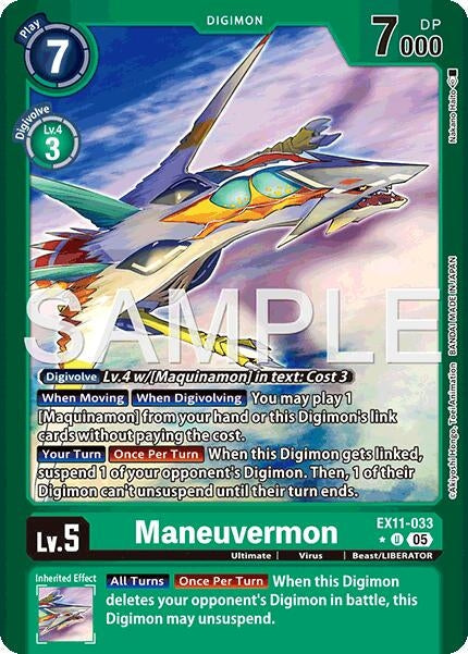Image for Maneuvermon (Limited Foil) (EX11-033 U) - Digimon Card Game