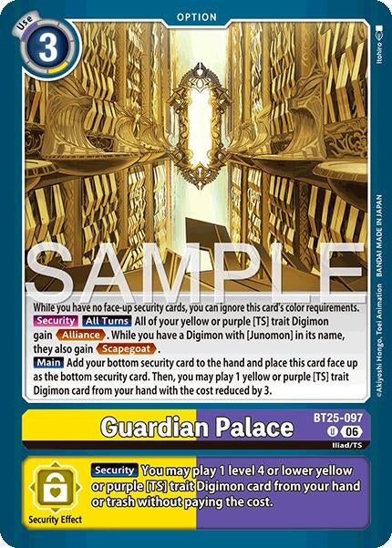 Image for Guardian Palace (BT25-097 U) - Digimon Card Game