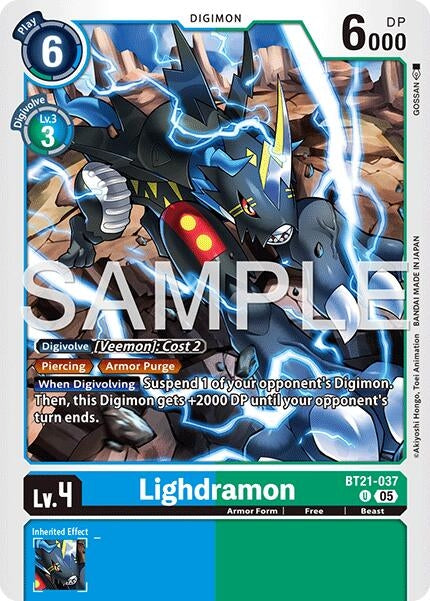 Image for Lighdramon (Reprint) (BT21-037 U) [Advanced Booster Digimon Generation] - Digimon Card Game