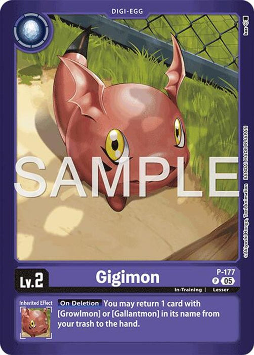 Gigimon (#P-177 P) (Limited Card Pack -Another Knight-) Near Mint Foil