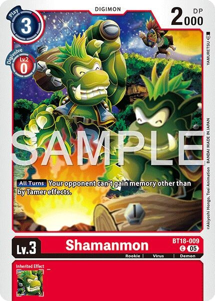 Image for Shamanmon (Reprint) (BT18-009 C) [Advanced Booster Digimon Generation] - Digimon Card Game