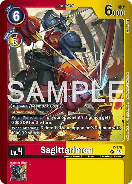Sagittarimon (#P-178 P) (Limited Card Pack -Another Knight-) Near Mint Foil