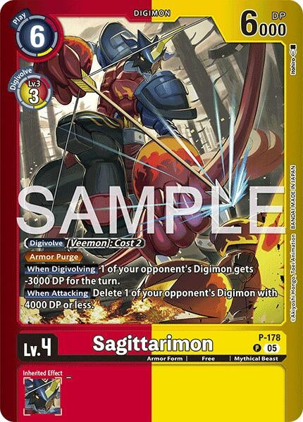 Image for Sagittarimon (P-178 P) [Limited Card Pack -Another Knight-] - Digimon Card Game