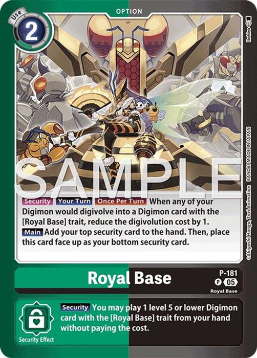 Royal Base (#P-181 P) (Limited Card Pack -Another Knight-) Near Mint Foil