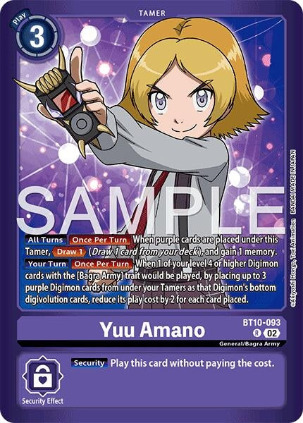 Image for Yuu Amano (BT10-093 R) [Limited Card Pack -Another Knight-] - Digimon Card Game