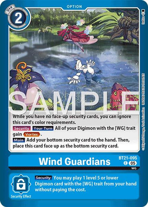 Wind Guardians (#BT21-095 C) (Limited Card Pack -Another Knight-) Near Mint Foil