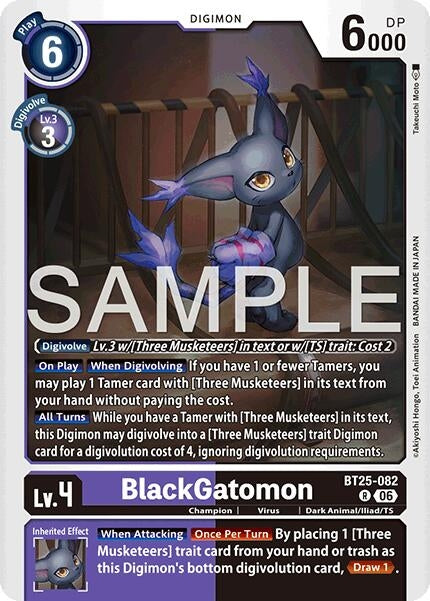 Image for BlackGatomon (BT25-082 R) - Digimon Card Game