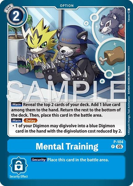 Image for Mental Training (Reprint) (P-104 P) [Advanced Booster Digimon Generation] - Digimon Card Game