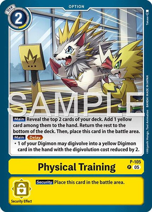 Physical Training (Reprint) (#P-105 P) (Advanced Booster Digimon Generation) Near Mint Foil