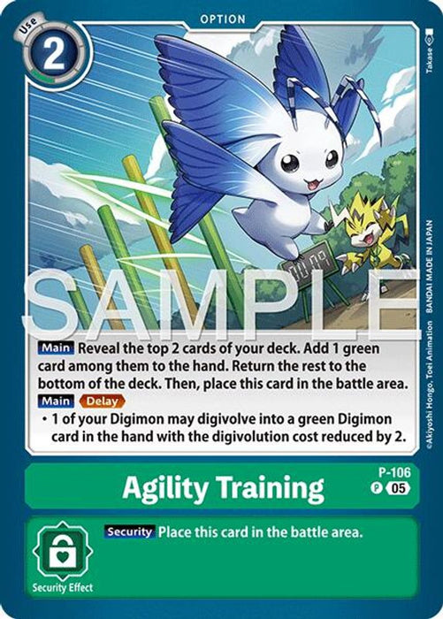 Agility Training (Reprint) (#P-106 P) (Advanced Booster Digimon Generation) Near Mint Foil