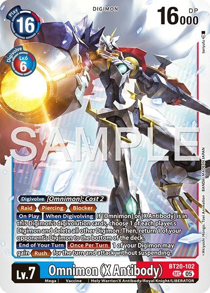 Image for Omnimon (X Antibody) (Reprint) (BT20-102 SEC) [Advanced Booster Digimon Generation] - Digimon Card Game