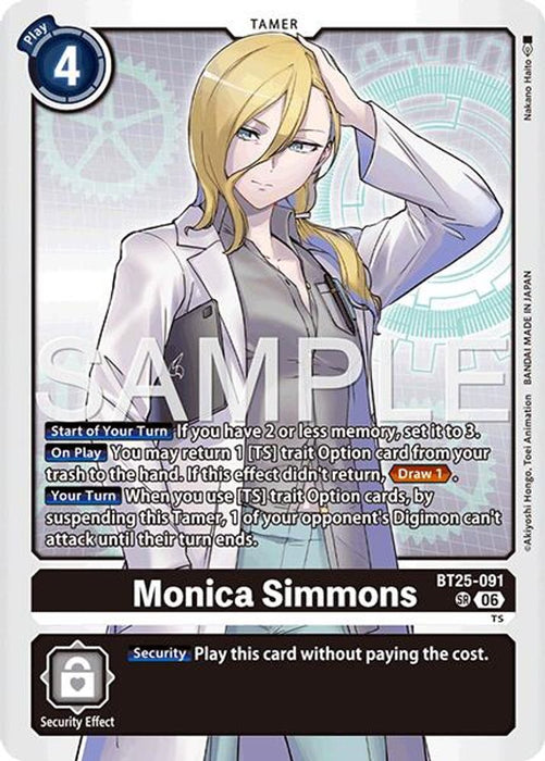 Monica Simmons (#BT25-091) (Dual Revolution) Near Mint Foil