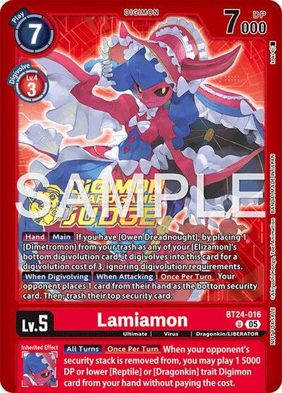 Lamiamon (Judge Pack 9) (#BT24-016 U) (Time Stranger)