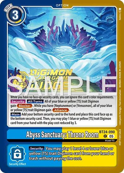 Abyss Sanctuary: Throne Room (Judge Pack 9) (#BT24-090 C) (Time Stranger)