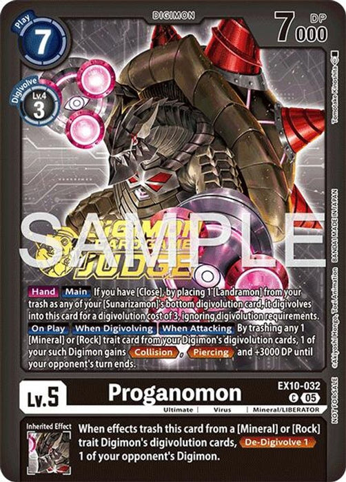 Proganomon (Judge Pack 9) (#EX10-032 C) (Sinister Order) Near Mint Foil