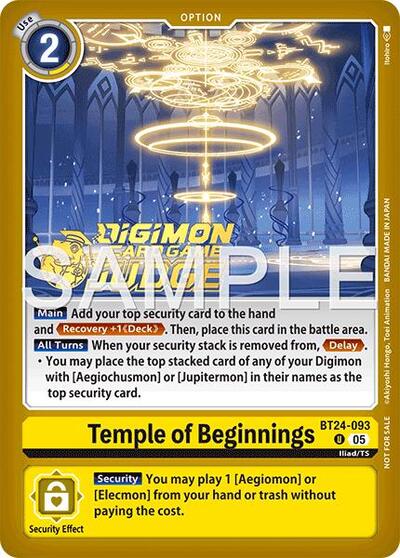Temple of Beginnings (Judge Pack 9) (#BT24-093 U) (Time Stranger)