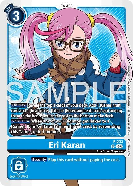 Image for Eri Karan (Store Tournament 2026 Vol. 2 Participation Pack) (P-233 P) - Digimon Card Game