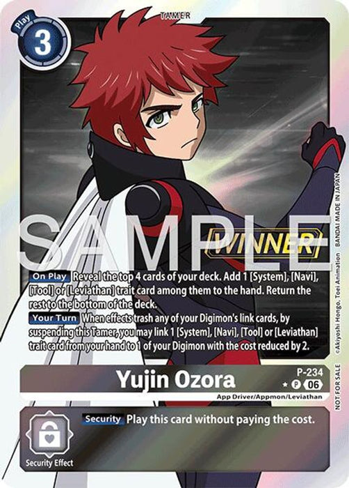 Yujin Ozora (Store Tournament 2026 Vol. 2 Winner Pack) (#P-234 P) (Digimon Promotion Cards) Near Mint Foil