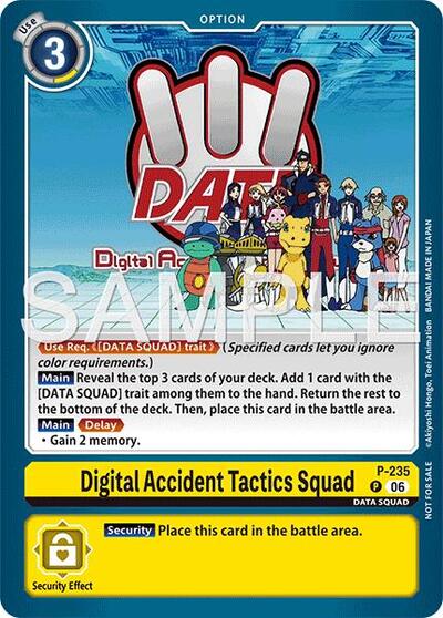 Digital Accident Tactics Squad (Store Tournament 2026 Vol. 2 Participation Pack) (#P-235 P) (Digimon Promotion Cards)