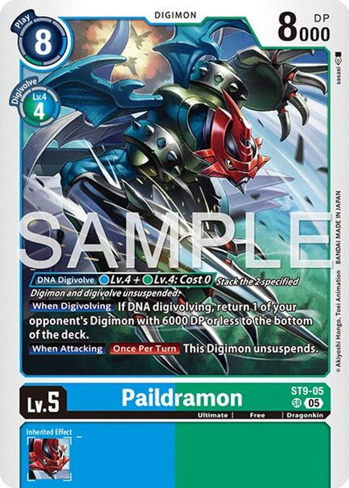 Paildramon - ST9-05 (Reprint) (#ST9-05 SR) (Advanced Booster Digimon Generation) Near Mint Foil