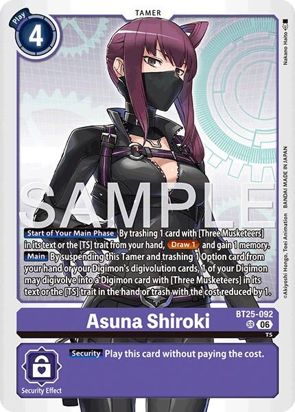 Image for Asuna Shiroki (BT25-092 SR) - Digimon Card Game