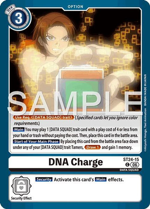 DNA Charge (#ST24-15 C) (Starter Deck 24: Data Squad) Near Mint