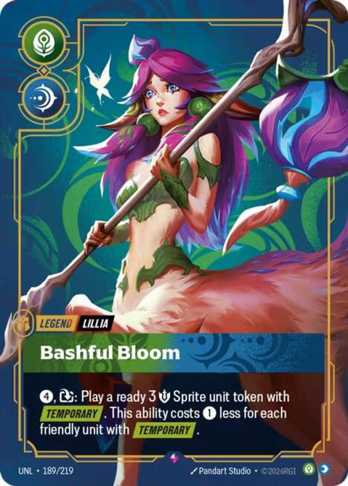 Lillia, Bashful Bloom (#189/219) (Unleashed) Near Mint Foil