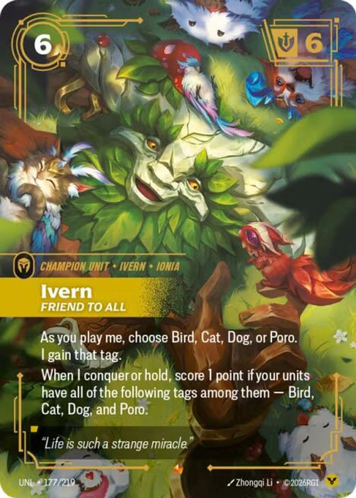 Ivern, Friend to All (#177/219) (Unleashed) Near Mint Foil