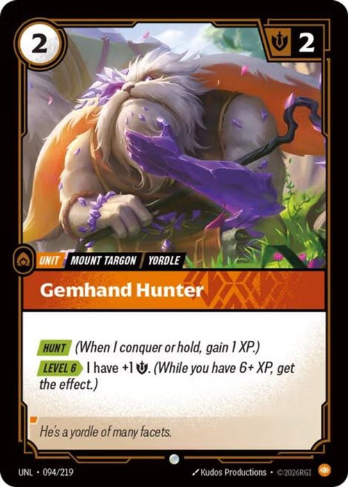 Gemhand Hunter (#094/219) (Unleashed) Near Mint