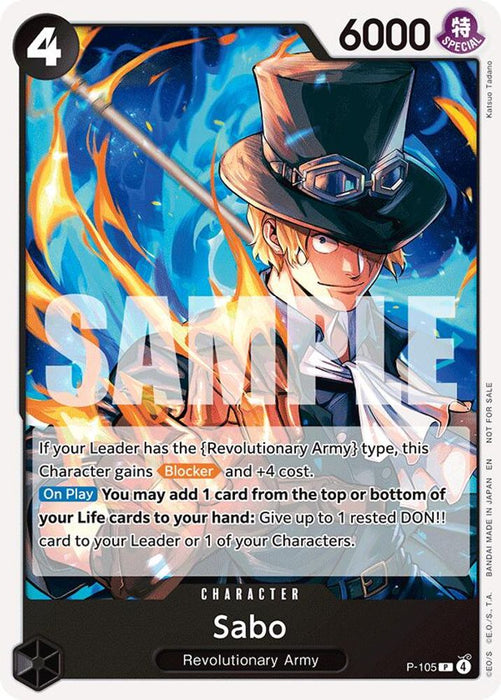 Sabo (Tournament Pack 2026 Vol. 2) (#P-105) (One Piece Promotion Cards) Near Mint