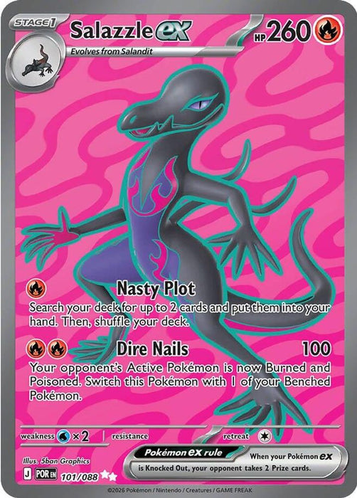 Salazzle ex 101 088 (#101/088) (ME03: Perfect Order) Near Mint Holofoil