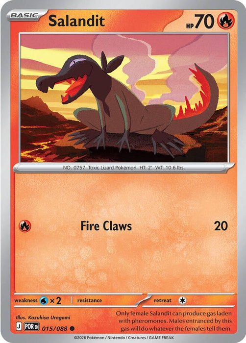 Salandit (#015/088) (ME03: Perfect Order) Near Mint Reverse Holofoil
