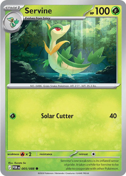 Servine (#005/088) (ME03: Perfect Order) Near Mint Reverse Holofoil