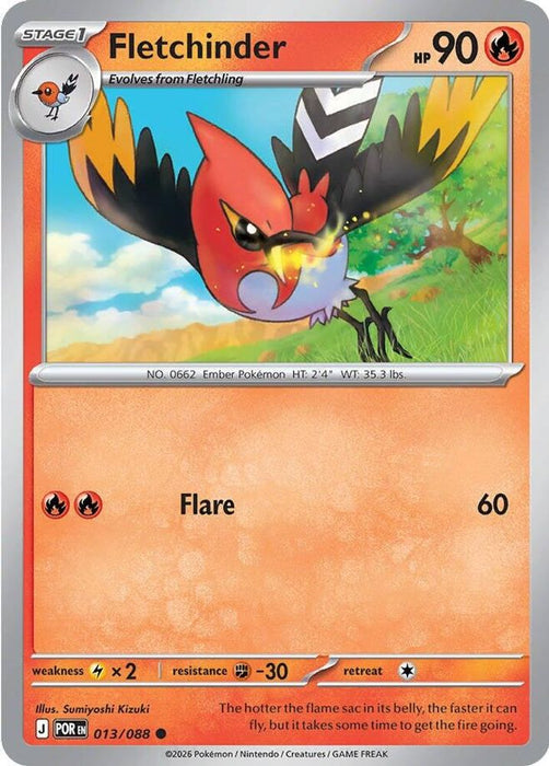 Fletchinder (#013/088) (ME03: Perfect Order) Near Mint Reverse Holofoil
