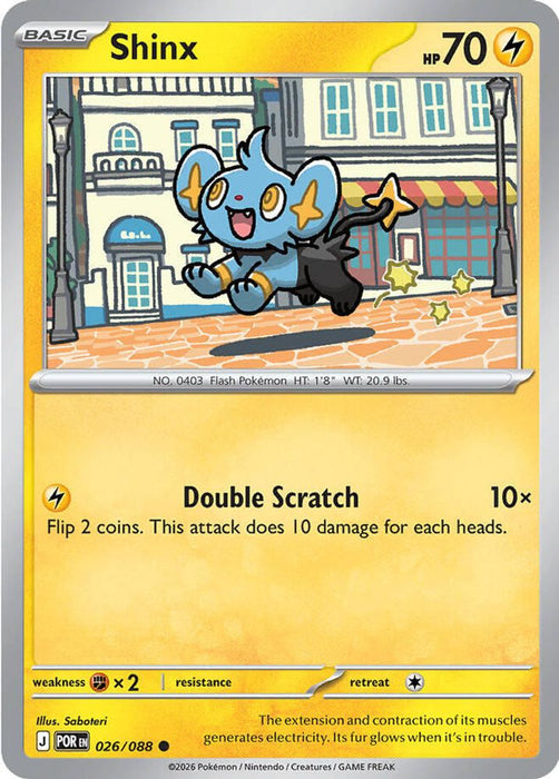 Shinx (#026/088) (ME03: Perfect Order) Near Mint Reverse Holofoil