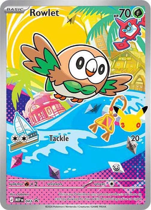 Rowlet - 043 (#043) (ME: Mega Evolution Promo) Near Mint Holofoil