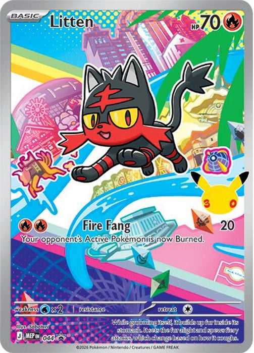 Litten - 044 (#044) (ME: Mega Evolution Promo) Near Mint Holofoil