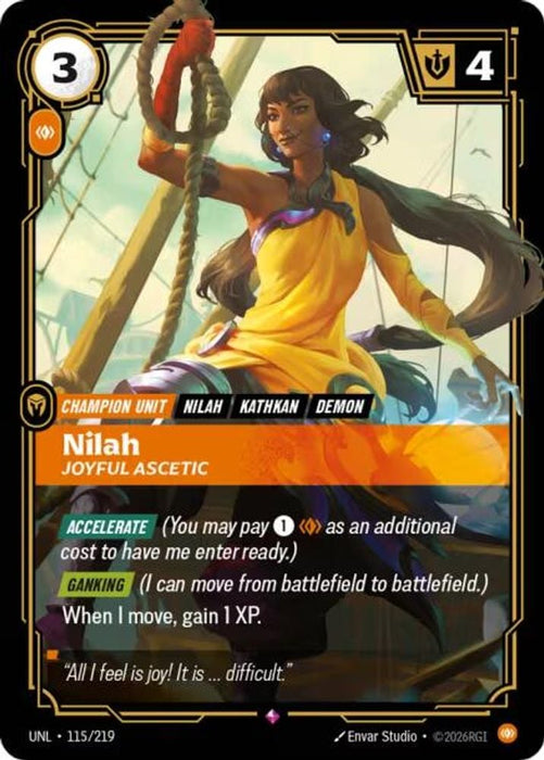 Nilah - Joyful Ascetic (#115/219) (Unleashed) Near Mint Foil