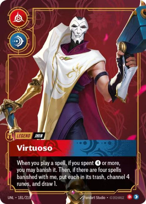 Jhin, Virtuoso (#181/219) (Unleashed) Near Mint Foil