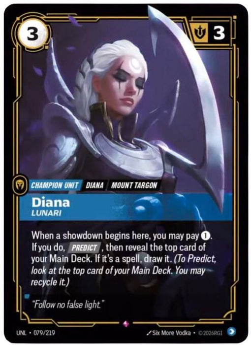 Diana - Lunari (#079/219) (Unleashed) Near Mint Foil