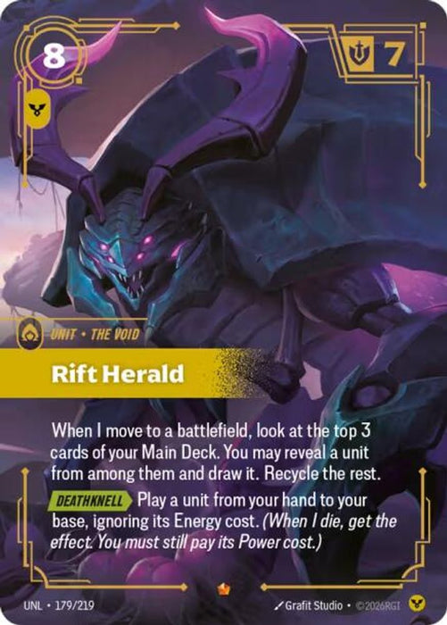 Rift Herald (#179/219) (Unleashed) Near Mint Foil