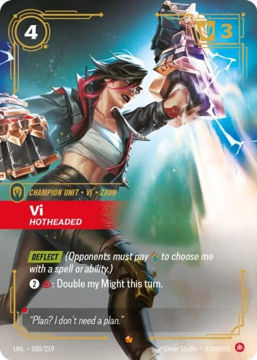 Vi - Hotheaded (#030/219) (Unleashed) Near Mint Foil