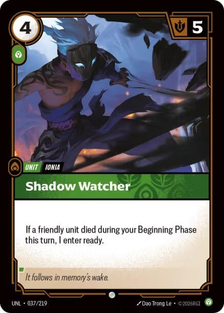 Image for Shadow Watcher (037/219) [Unleashed] - Riftbound: League of Legends Trading Card Game