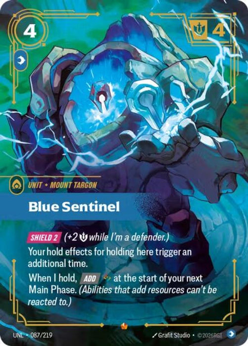 Blue Sentinel (#087/219) (Unleashed) Near Mint Foil