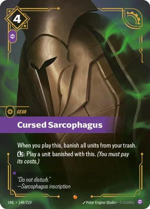 Cursed Sarcophagus (#148/219) (Unleashed) Near Mint Foil