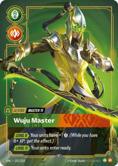 Master Yi, Wuju Master (#191/219) (Unleashed) Near Mint Foil