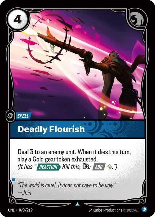 Image for Deadly Flourish (073/219) [Unleashed] - Riftbound: League of Legends Trading Card Game