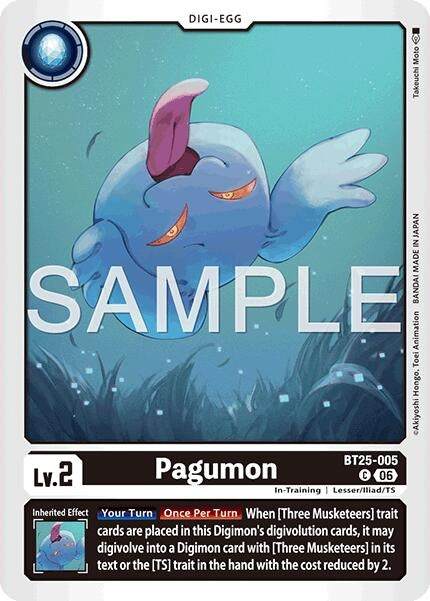 Image for Pagumon (BT25-005 C) - Digimon Card Game